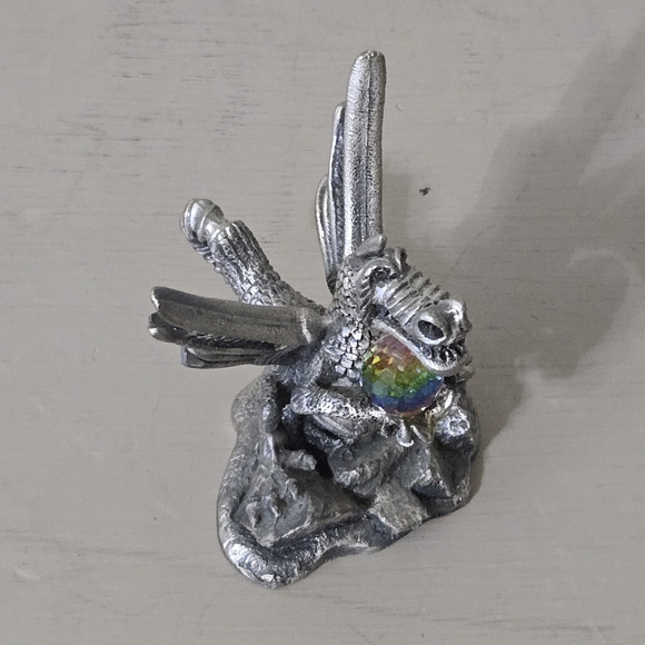 Pewter Tudor Mint Roger Gibbons The Fire Dragon - Picture 6 of 7